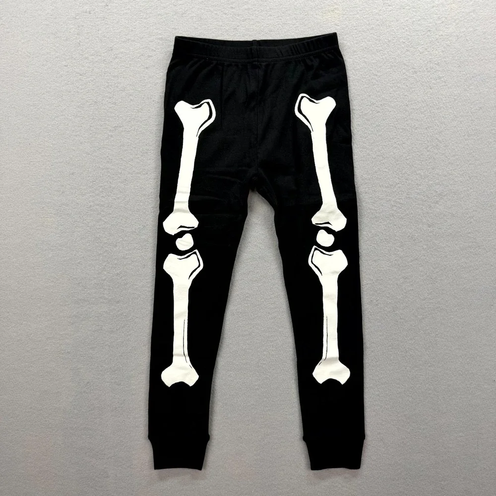 Carter's 2-Piece‎ Pajama Set Toddler Kids 6/6A Black Halloween Skeleton PJs NEW